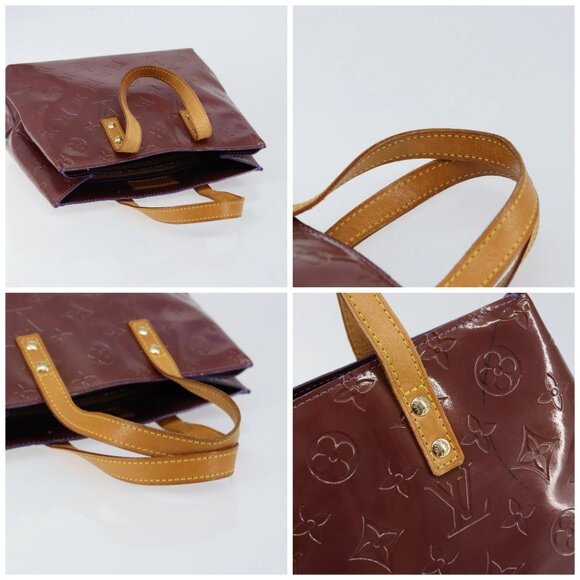 LOUIS VUITTON Monogram Vernis Reade PM Hand Bag Viole M91089 LV Auth 150037 - Picture 16 of 16